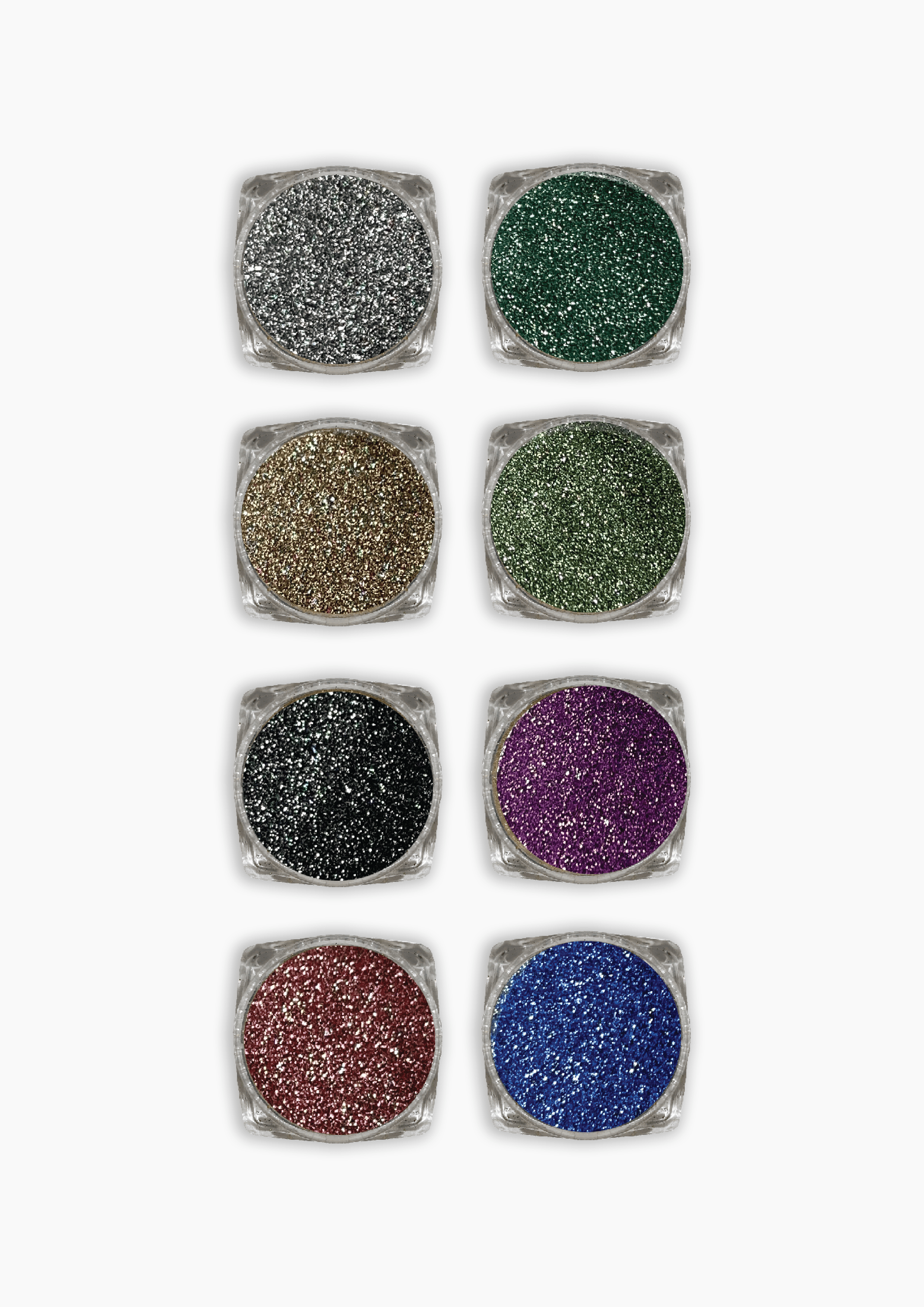 Glitter Pots Pack Of 8