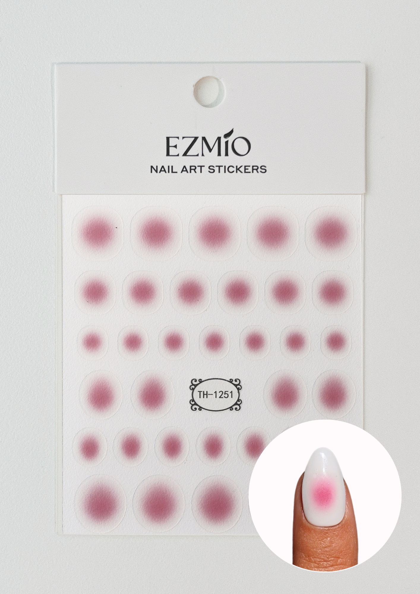 Magenta Aura Nail Art Stickers