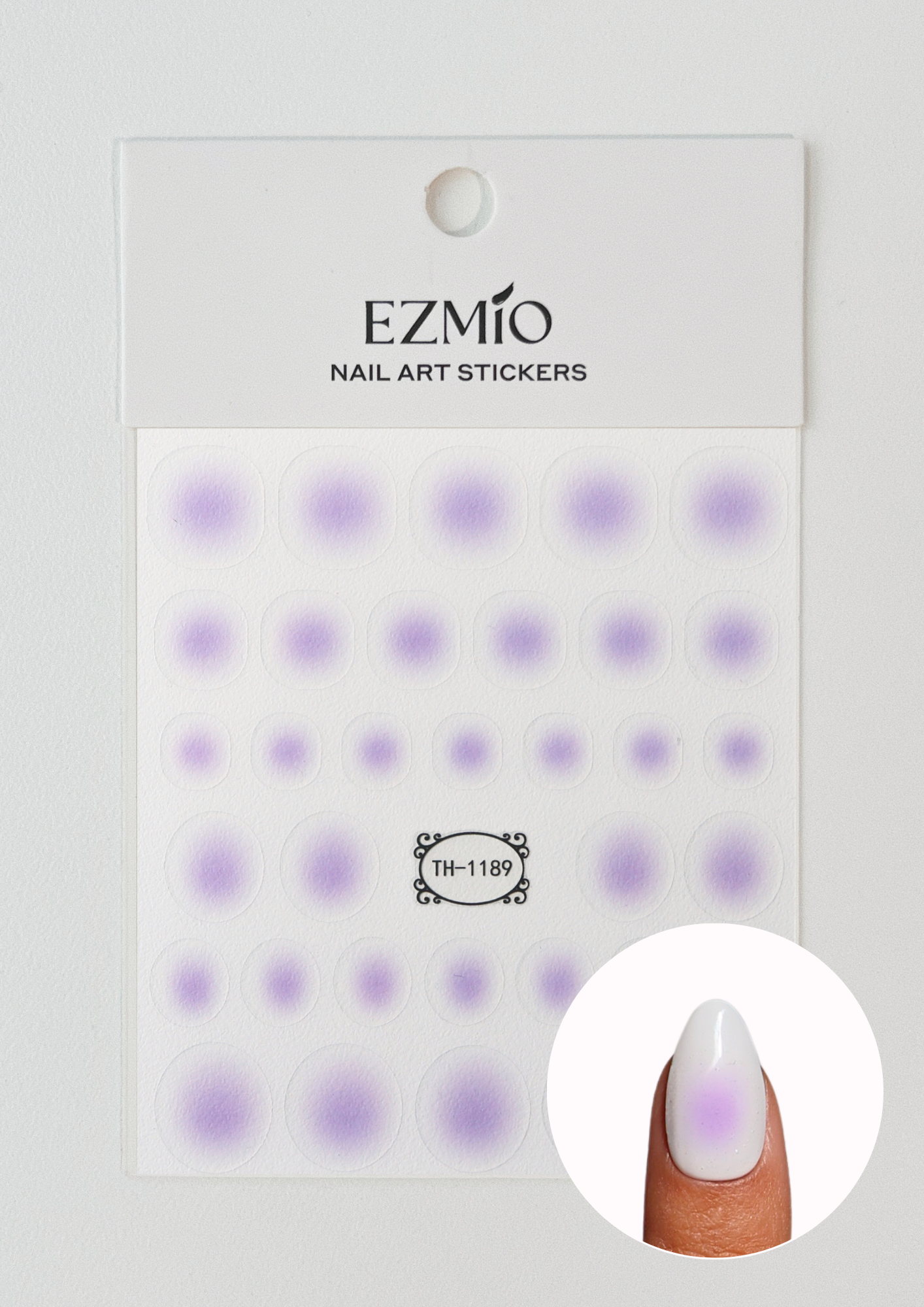 Lilac Aura Nail Art Stickers