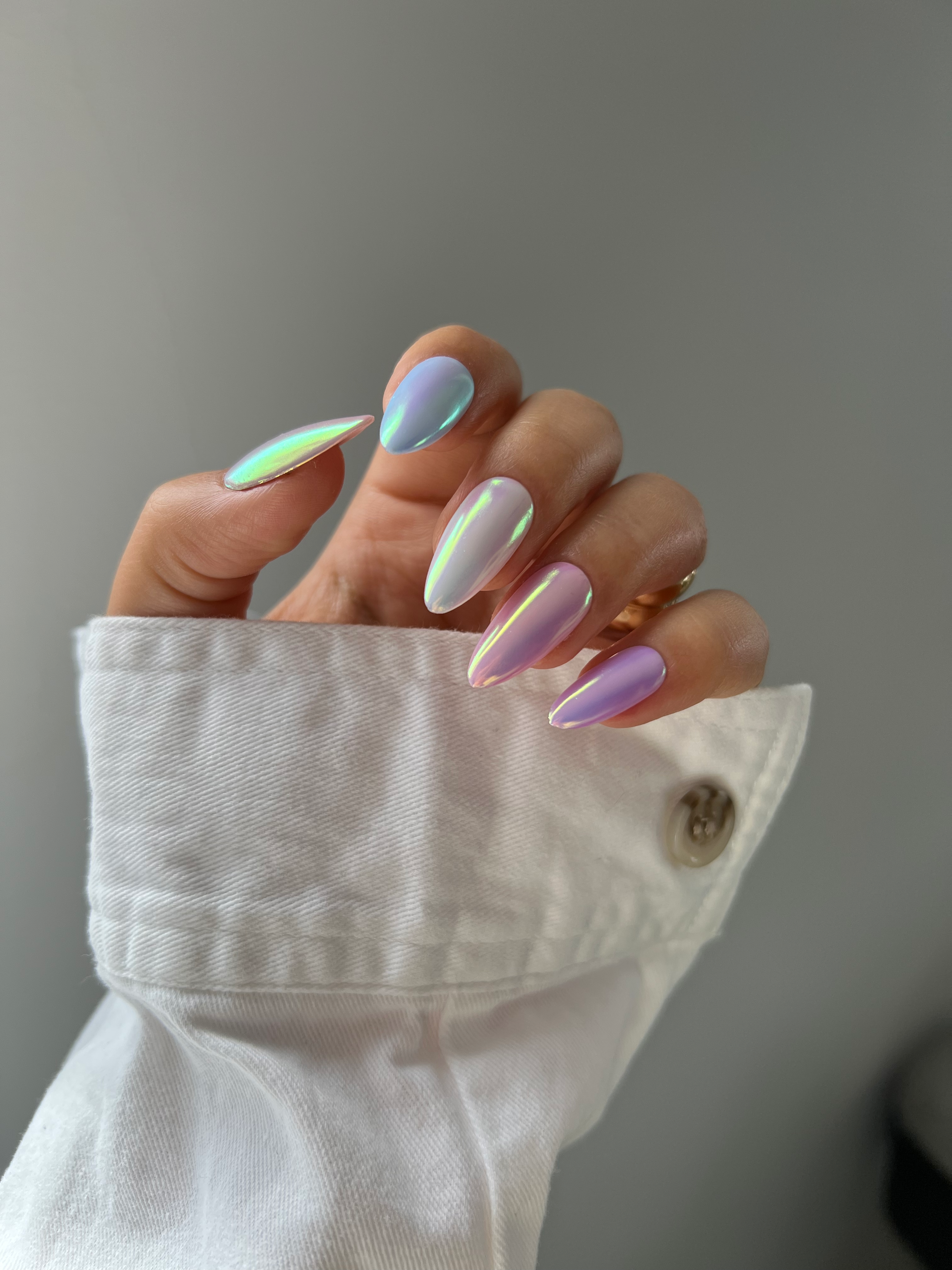 A bit about our Glazed, Aura and Iridescent Nail Powders.