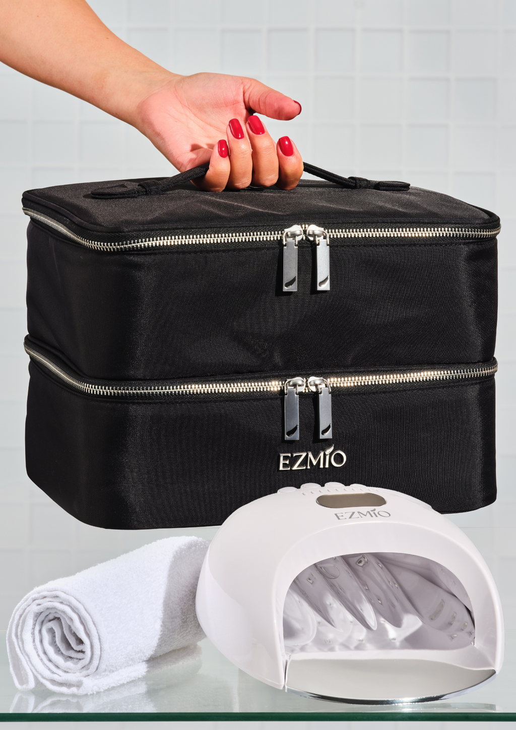 UV/LED Nail Lamp + Storage Bag | Fast Gel Curing - Ezmio Beauty