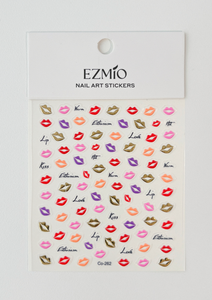 Pucker Up Nail Art Stickers
