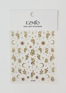 Cosmic Venom Textured Nail Art Stickers