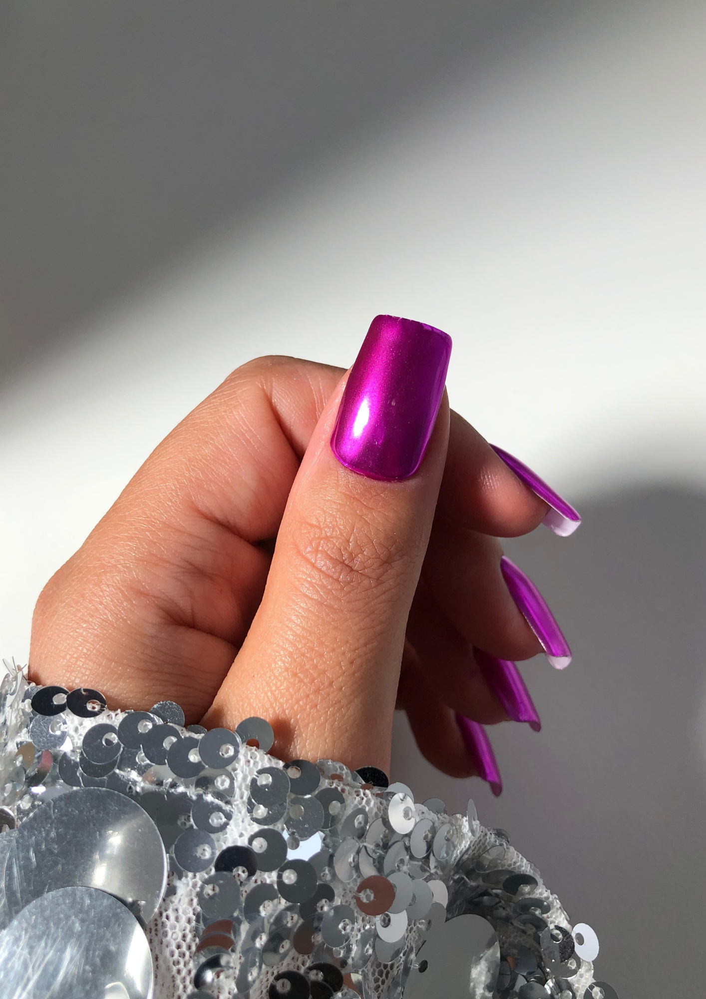Magenta Chrome Nail Powder