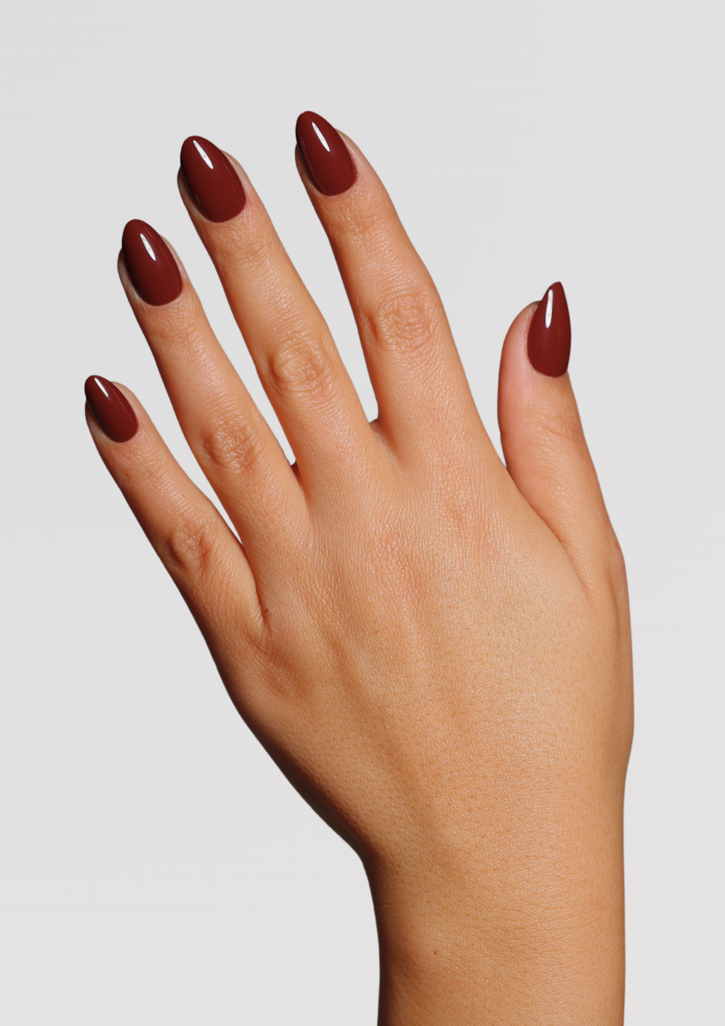 Marian Mahogany - Short Almond | Press On Nails