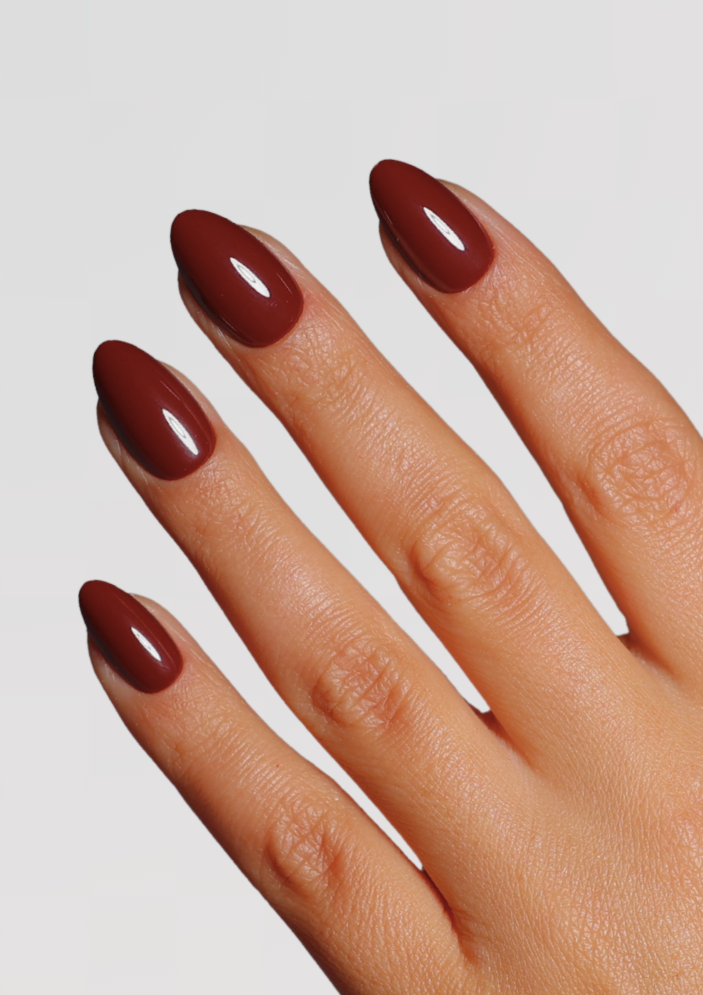 Marian Mahogany - Short Almond | Press On Nails