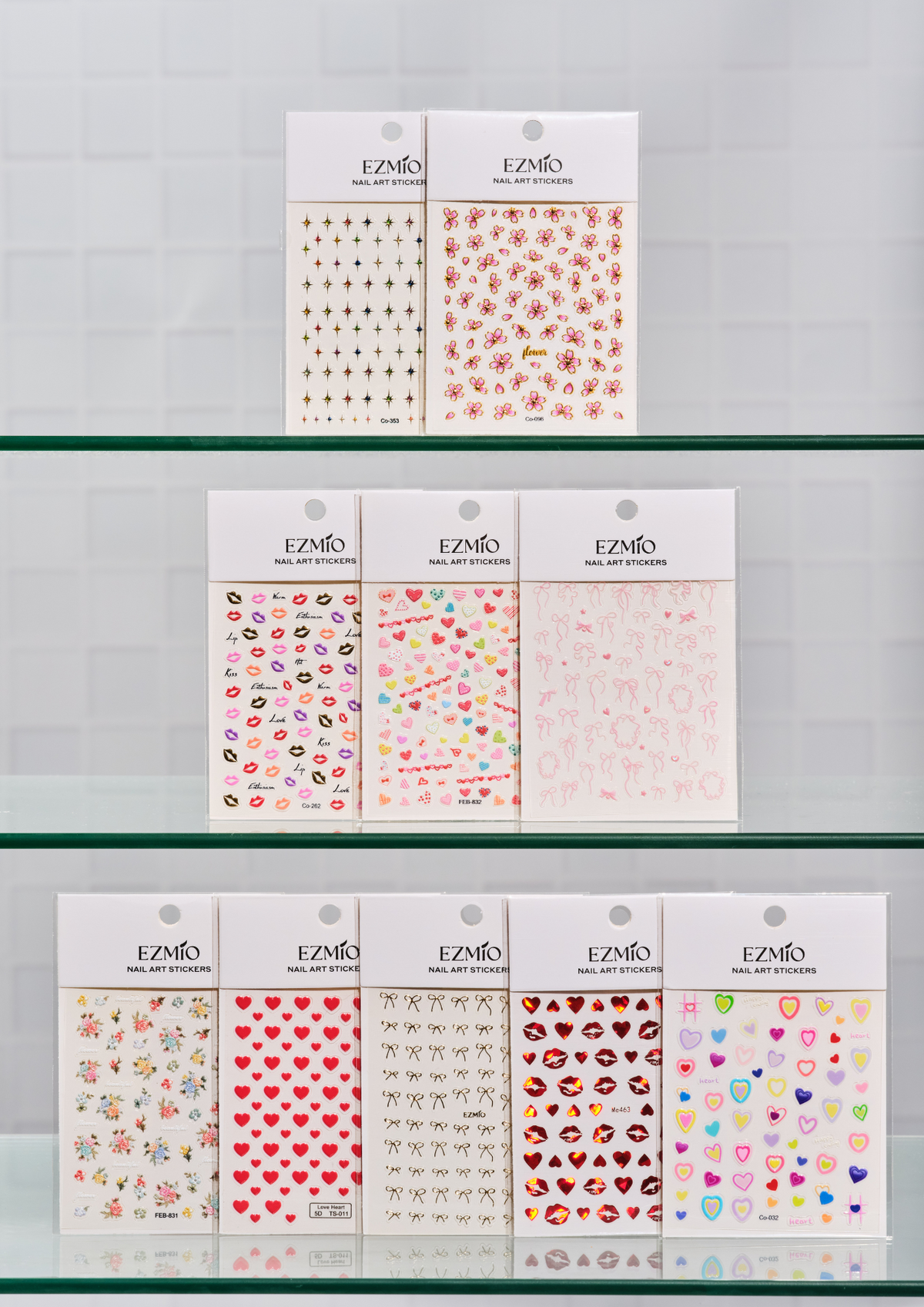 Bundle Of 10 Nail Art Stickers