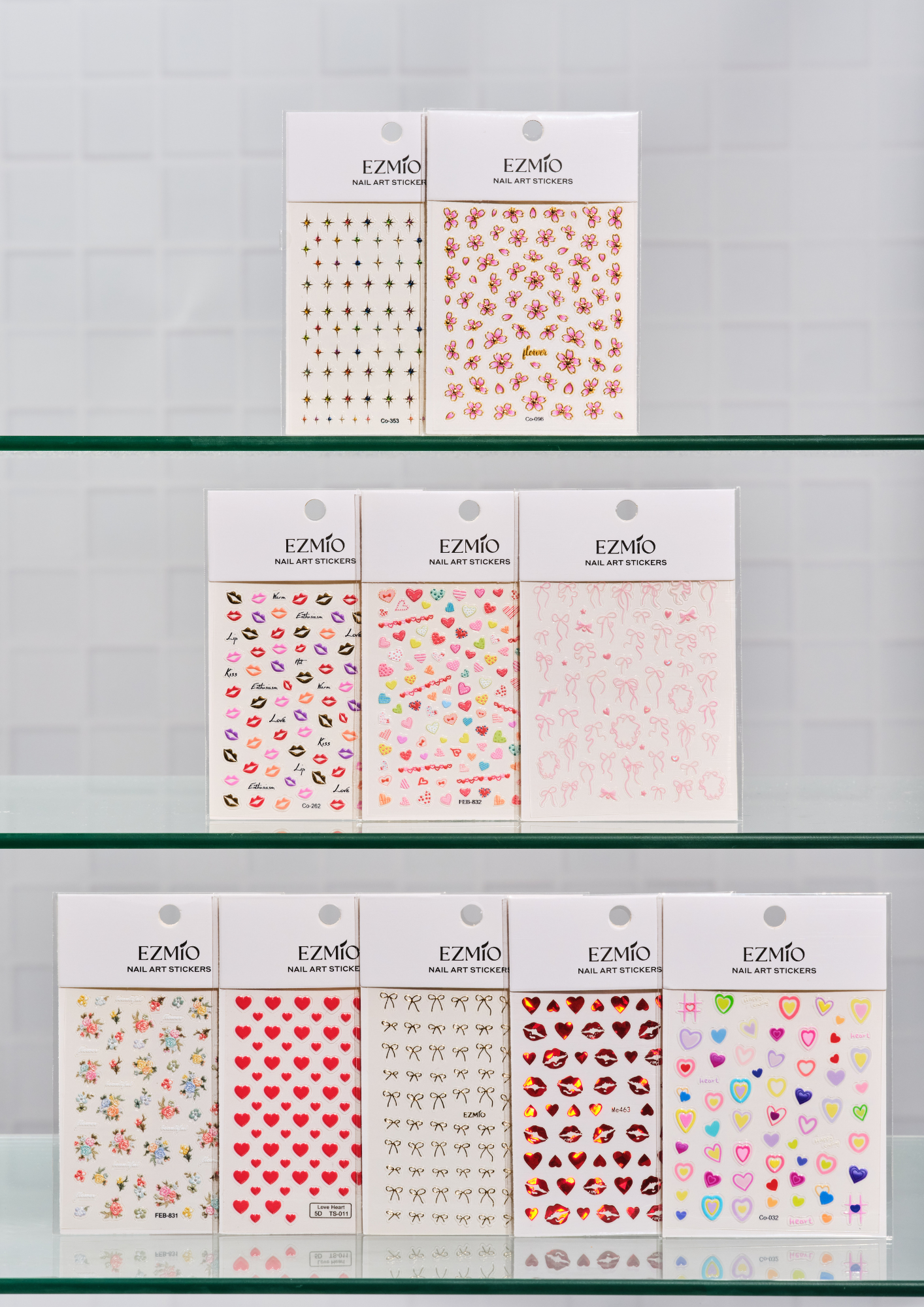 Bundle Of 10 Nail Art Stickers
