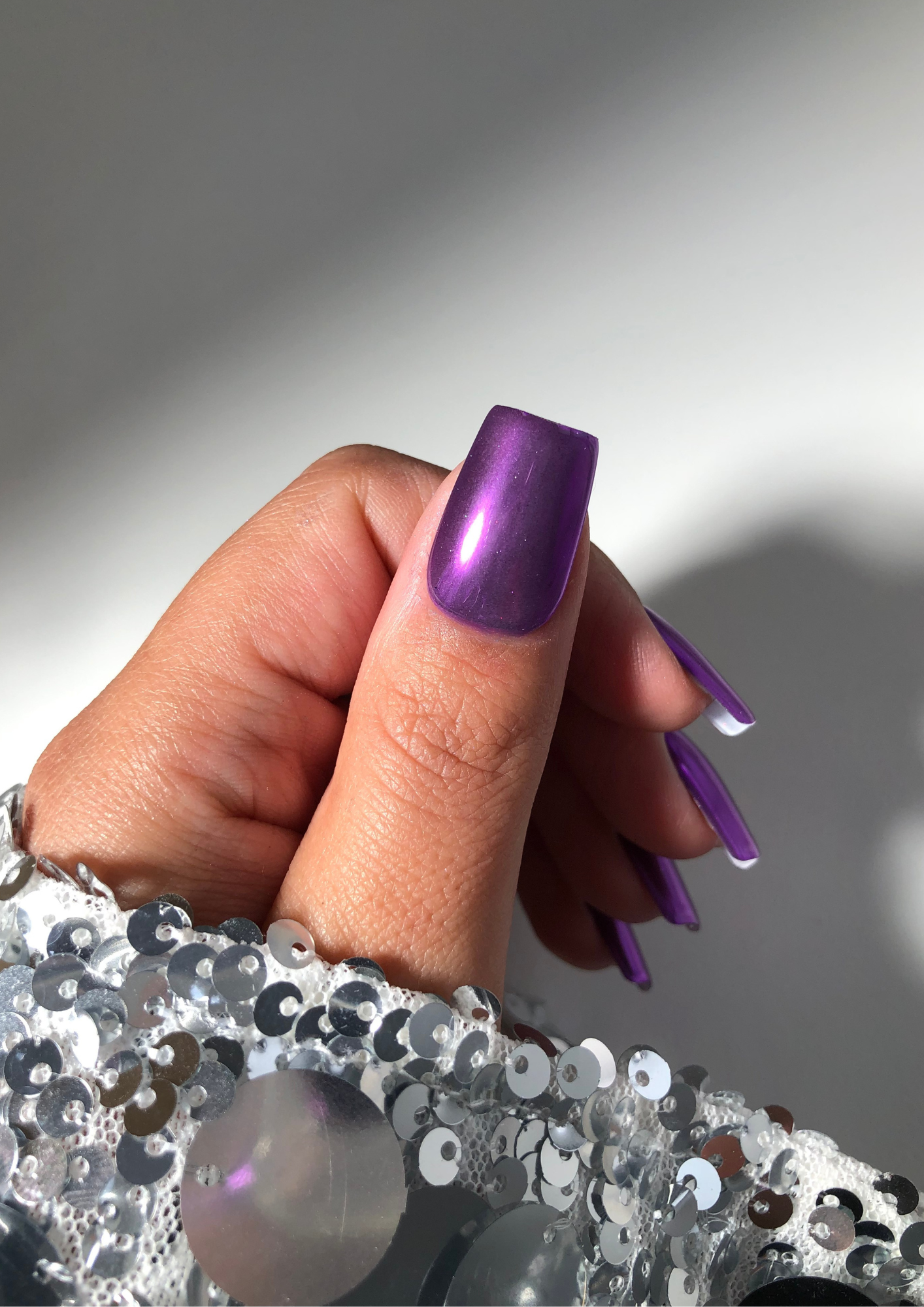 Purple Chrome Nail Powder