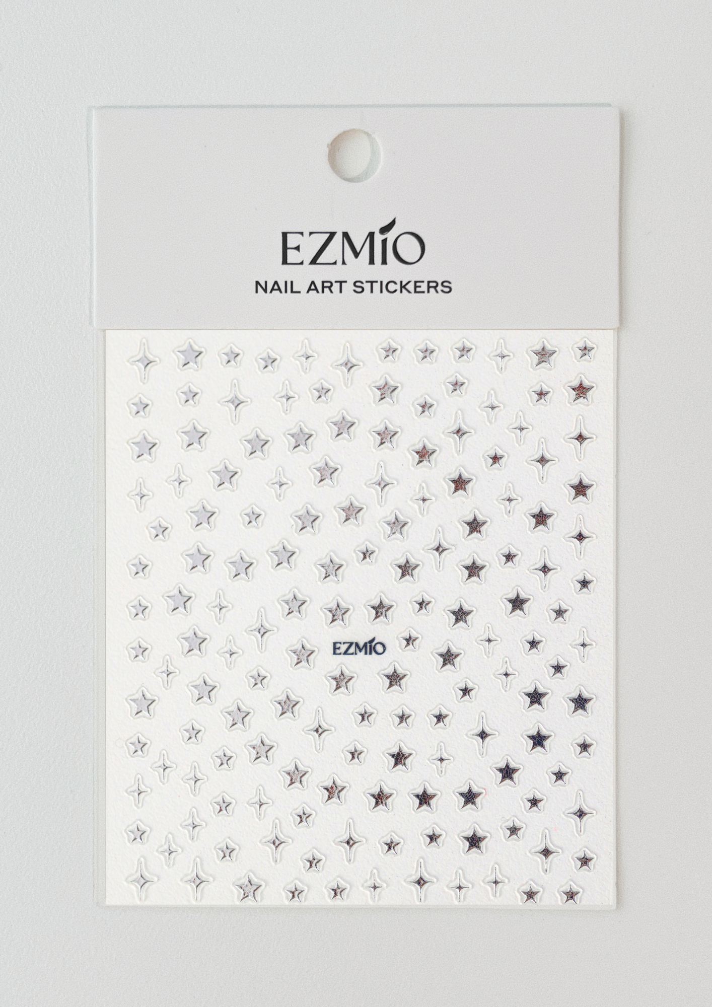 Stardust in Silver Textured Nail Art Stickers