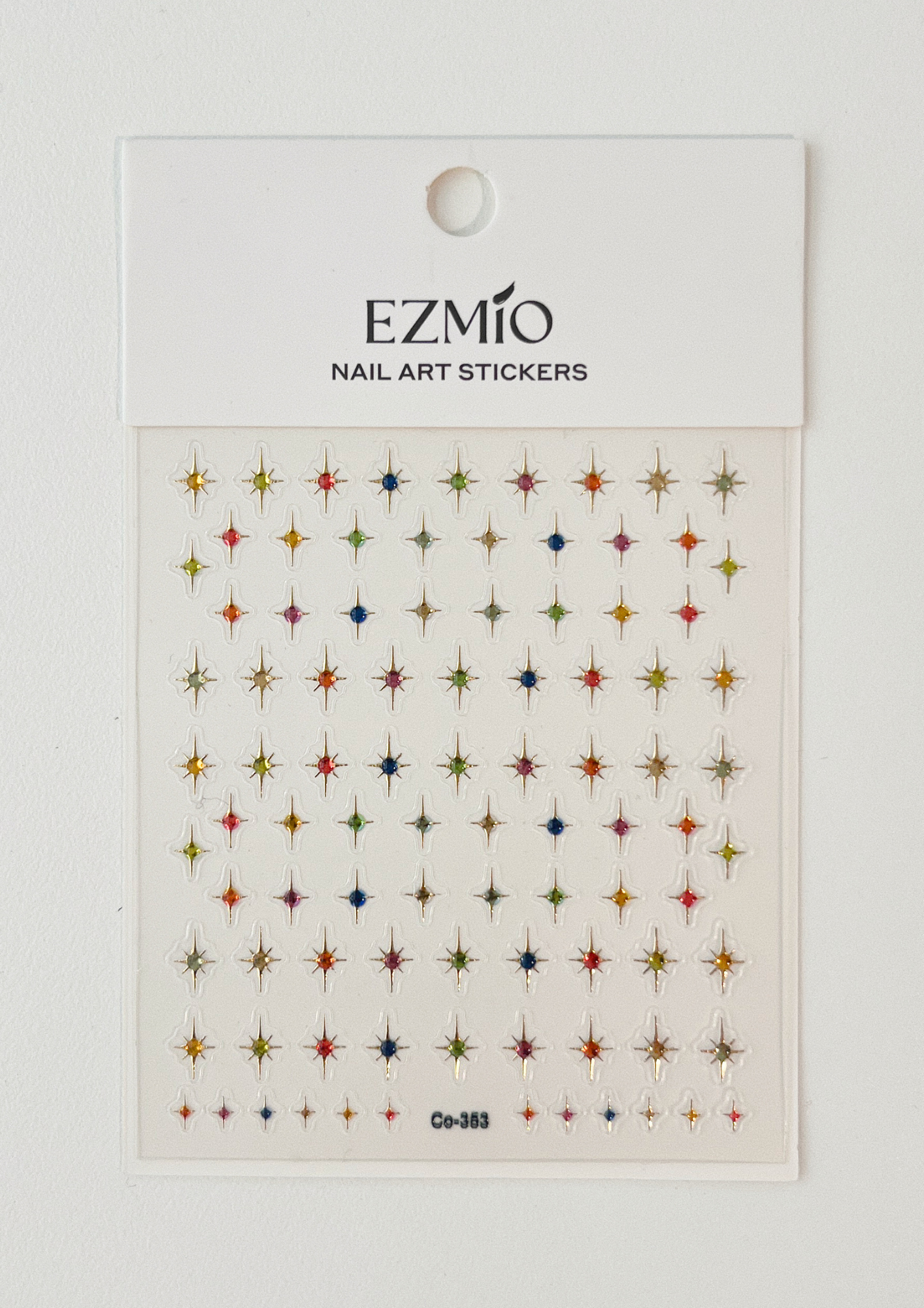 Twinkle Stars Textured Nail Art Stickers