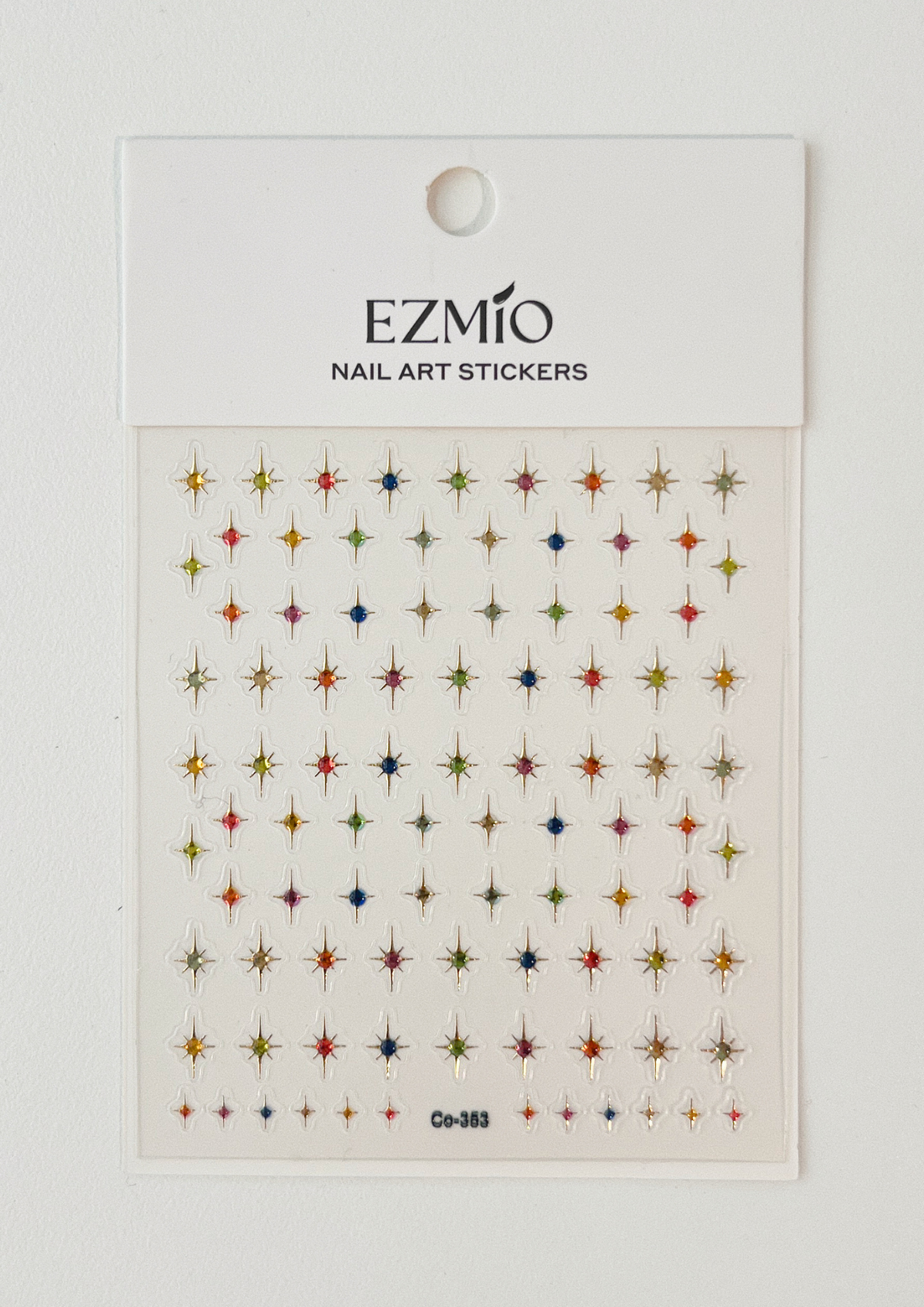 Twinkle Stars Textured Nail Art Stickers